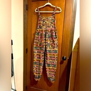 Embroidered overalls size small